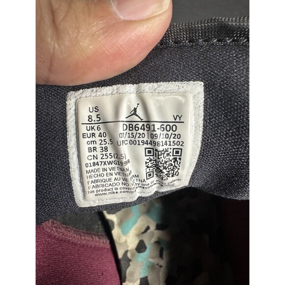 Nike Air Jordan 1 Low SE Dark Beetroot with Charms Size 8.5 - Picture 9 of 12